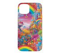 Castle Rainbow Fairytale Magical Princess Design Case for iPhone 15 Plus