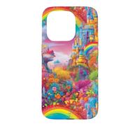 Castle Rainbow Fairytale Magical Princess Design Case for iPhone 15 Pro