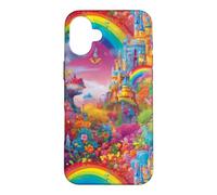 Castle Rainbow Fairytale Magical Princess Design Case for iPhone 16 Plus