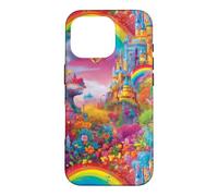 Castle Rainbow Fairytale Magical Princess Design Case for iPhone 16 Pro