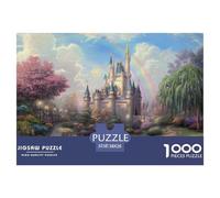 Castle-rainbow Jigsaw Puzzle Waterproof 1000 Piece for Adults Gifts Colourful Challenging Games