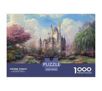Castle-rainbow Jigsaw Puzzle Waterproof 1000 Piece for Adults Gifts Colourful Home Decoration