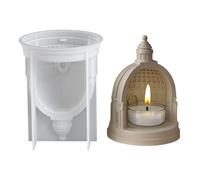 Castle Shape Silicone Mould | Reusable Resin Candle Holder Mould | Non-Stick Silicone Mould for Home Decoration Desk Kitchen Crafts Family Children
