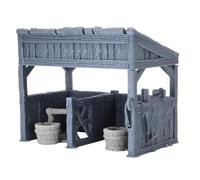 Castle Stables Set - 5pc Horse Stable Terrain for Tabletop RPGs | 28mm Scale Medieval Scenery | DnD, Wargames | Printable Scenery | PLA & Resin Unpainted