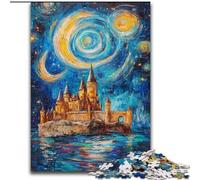 Castle Under The Stars Jigsaw Puzzles for Teenagers 1000 Piece Puzzle, Challenging Game And Family Play Educational Game for Birthday, Chrismas (26x38cm)