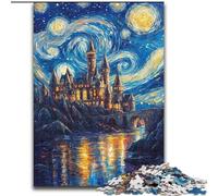 Castle Under The Stars Puzzles for Adults Teens 1000 Pieces, for 14+ Train Your Brain And Your Hands Christmas Game Gifts (50x75cm)