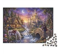 Castle Unicorn 1000 Piece Jigsaw Puzzle,Home Wall Decor,Great Gifts,Educational Toy,Impossible Challenge,Premium Cardboard,Adults & Kids 14+,Stress Relief 70x50cm