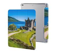 Castle Urquhart Cute Tablet Case with Pencil Holder Lightweight Hard Protective Cover Compatible with iPad 9th/ 8th/ 7th