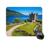 Castle Urquhart Printed Mouse Pad with Stitched Edges Non Slip Waterproof Mousepad Desk Mat for Office Gaming