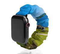 Castle Urquhart Printed Scrunchie Watch Band Compatible with IWatch Soft Elastic Replacement Straps