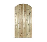 Castle Wooden Bow Top Garden Gates Tongue & Groove Arch Arched Wood Timber (750mm Wide x 1800mm High CA40)