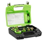 Castlec INO-EK6 Professional Electrician's Holesaw Kit, Quick Change Arbor System, Green Case, 6 Cobalt Steel Saws 20-64mm, Snap-Fit Design