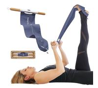 CastleFlexx Mobility and Full Body Strengthening Device | Non-Elastic Stretch Strap with Natural Premium Cork Handles for Stretching, Exercise, Physical Therapy, and Yoga