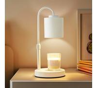 CASTLELIFE - Candle Warmer Lamp with Timer and Dimmer, Height Adjustable Electric Wax Warmer for Jar Candles, Gifts for Mom Home Decor, White