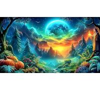 castles-forests 1000 Pieces Jigsaw Puzzles for Adults Educational Games Jigsaw Puzzle Home Decoration for The Whole for Women, Gifts for Men 38x52cm/1000pcs