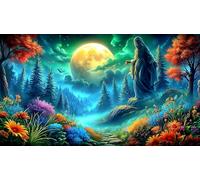 castles-forests 1000 Pieces Jigsaw Puzzles for Adults Educational Games Jigsaw Puzzle Home Decoration for Men Women Elders Seniors 38x52cm/1000pcs