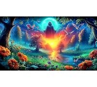 castles-forests 1000 Pieces Jigsaw Puzzles for Adults Educational Games Jigsaw Puzzle Home Decors for Men Women Elders Seniors 38x52cm/1000pcs