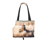 Castles in Spain Printed pet Shoulder Bag, Suitable for Small Dogs and Cats, Shopping and Travel Dual-Purpose Bag