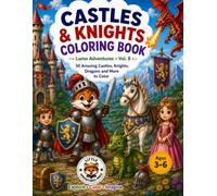 Castles & Knights Coloring Book: 50 amazing castles, knights, dragons and more to color (Lumo Adventures)