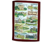 Castles of Scotland Tea Towel Scottish Souvenir Gift Balmoral Edinburgh Braemar Inverness