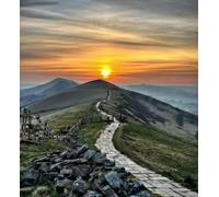 Castleton Peak District England Painting Colour Talk Painting by Numbers DIY Unique Canvas Oil Painting Kit Digital Painting