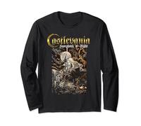 Castlevania Symphony Box Art Gothic Moon Night Retro Gamer Long Sleeve T-Shirt
