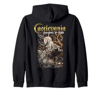 Castlevania Symphony Box Art Gothic Moon Night Retro Gamer Zip Hoodie