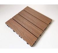 Castlewood Teak Composite Deck Tiles 300X300mm (Pack Of 10)
