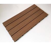 Castlewood Teak Composite Deck Tiles 600X300mm (Pack Of 10)