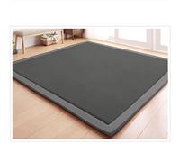CASTLYE Coral Velvet Kids Rug - 0.82" Baby Play Mat, Crawling Mats for Children, Dark gray, 59.06x78.74in