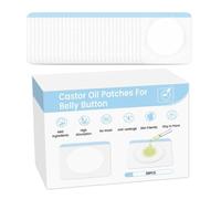 Castor Oil Belly Button Patch 30-Piece Breathable Organic