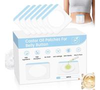 Castor Oil Belly Button Patch 30-Piece Breathable Organic