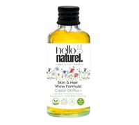 Castor Oil For Hair, Castor Oil Plus Skin & Hair Wow Formula with Jojoba, Frankincense, Rosemary, Yellow, 100ml, Natural Growth & Nourishment