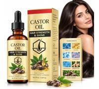 Castor Oil Hair Serum Cold Pressed Botanical Oil、4Pack | Enriched with Tocopherol (Vitamin E), keeps hair smooth and supports hair suppleness