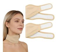 Castor Oil Pack, Castor Thyroid for Oil Pack Wrap Kit, Reusable Organic Oils Cervical Patches, Necks Compress Packs, Suitable for Women Men Necks Care, Thyroid Neck (Skin Tone)