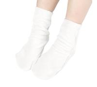 Castor Oil Pack Wrap for Feet, Plus Size Castor Oil Socks for Women Feet Arthritis and Feet Tingling Cracking, White