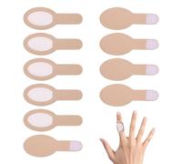 Castor Oil Pack Wrap Kit for Fingers, 10 Pieces Castor Oil Packs, Reusable Cotton Castor Oil Pack for Cracked Hands, Soft Cotton Castor Oil Wrap for Thumb for Relaxing