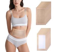 Castor Oil Pack Wraps 12 Pack - Disposable Organic Cotton Belly Button Patches with Leak-Proof Design for Stomach & Liver Care, Relaxation & Wellness (Oil Not Included)