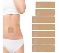 Castor Oil Patches 100 PCS Portable Disposable Castor Oil Belly Button Patch Leak Proof Design Comfortable and Breathable Easy to Use No Need for Cleaning (Oils Not Included)