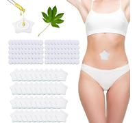Castor Oil Patches, 160-Piece Set for Belly Button, 7x7cm Non-Woven Material, Ideal for Home, Work, Travel, and Personal Care