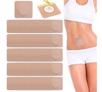 Castor Oil Self-Adhesive Belly Button Patches - 100 PCS, No Wash Needed (Oil Not Included)