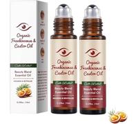 Castor Oil Treatment Serum,Roll-On Anti-Ageing Eye Cream,Reduces Dark Circles,Nourishing Eye Area for Minimizing the Look of Fine Lines and Wrinkles