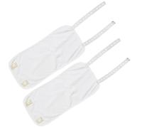 Castor Oil Wrap 2PCS 12x6in Leakproof Reusable Castor Oil Pack Wrap Adjustable Soft Castor Oil Packs for Knees, Calves, Elbow, Wrist (Oil Not Included), Castor Oil Compress