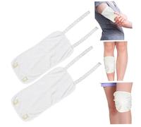 Castor Oil Wrap 2PCS 12x6in Leakproof Reusable Castor Oil Pack Wrap Adjustable Soft Packs for Knees, Calves, Elbow, Wrist (Not Included)