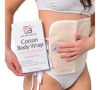 Castor Oil Wrap - Organic Cotton, Reusable Adjustable Pack with Durable Straps and Leak-Resistant Outer Layer, Stomach Wrap for Castor Oil Detox and Wellness (Beige)