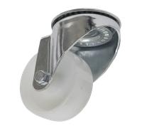 Castor Wheel Bolt Hole Swivel Ø80mm - Sealey SCW480SB New