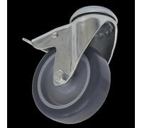Castor Wheel Bolt Hole Swivel with Total Lock Ø75mm