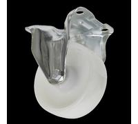 Sealey Fixed Plate Castor White Polyamide 100mm