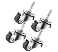 Castor Wheel - Sturdy, 360° Rotating Furniture Castors, 4X Swivel Furniture Caster, Swivel Castor Wheels Trolley | Multifunctional Chair Moving Wheels For Carts Workbenche