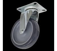 Sealey Swivel Plate Castor Grey 100mm